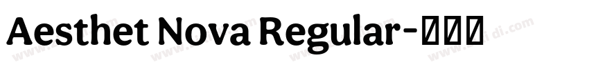 Aesthet Nova Regular字体转换